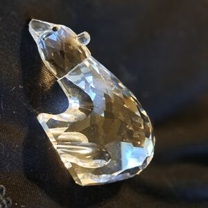 Swarovski Crystal Vintage 1986 Polar Bear 7649 Veriation 2 Pristine 3.5".